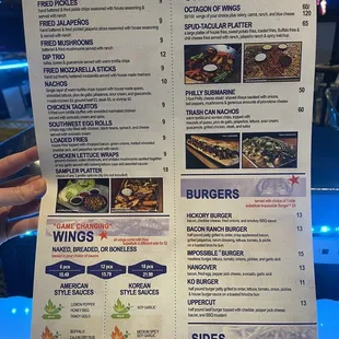 new menu!!
