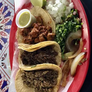 Barbacoa, Pastor, &amp; Carnitas Taco