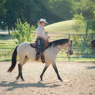 Mindy and me at a Cowboy Dressage show at Murietta Equine Center.
