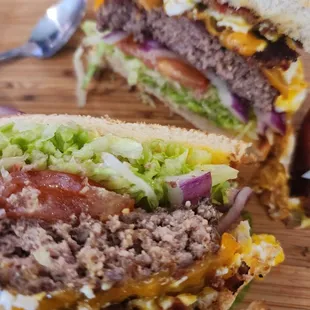 Overcooked dry burger