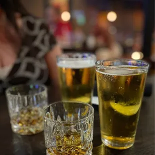 Bulleit Rye Shots &amp; Ace Pineapple Cider Chasers