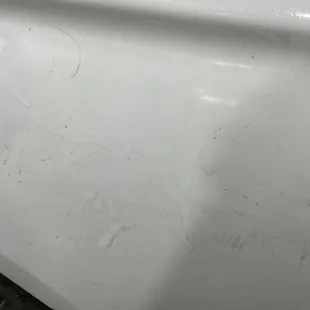 More damage to paint after being washed