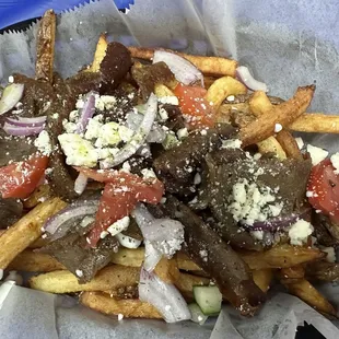 Gyro fries. These were delicious! I highly recommend them!