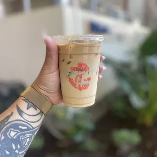 Long board - coconut macadamia nut iced latte