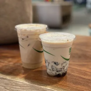 White Mocha and Coffee Jelly Latte