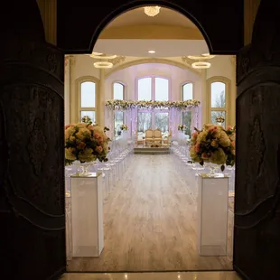 Indoor ceremony area