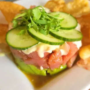 Ahi Poke Stack