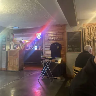 Check in area for table