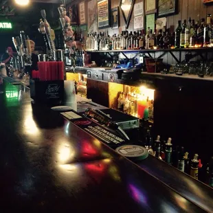 Nice selection of alcohol. Nice barkeep too.