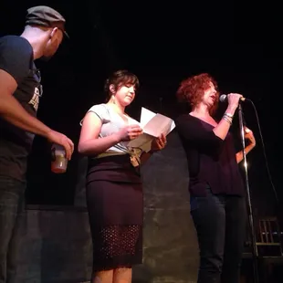 Stacy, Leyla, and..... A guy.