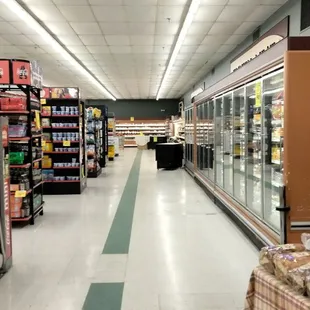 a grocery aisle