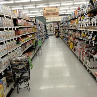a grocery aisle