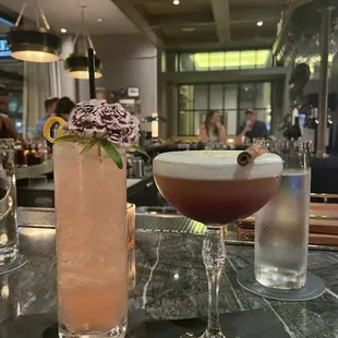 two cocktails