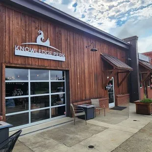 the outside of the building