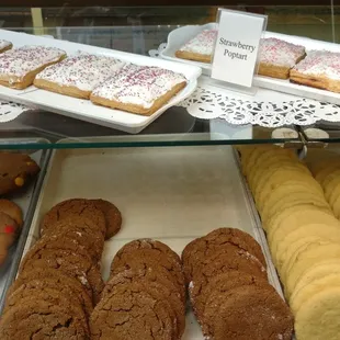 Freshly made poptarts and a nice selection of cookies