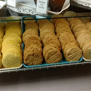 Molasses, sugar, peanut butter, and chocolate chip cookies