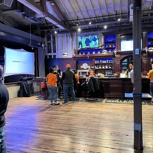 Spacious bar area.
