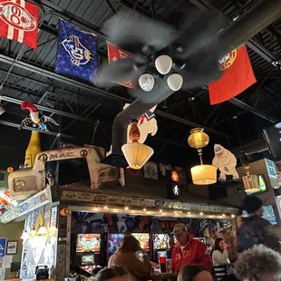 a crowd of people at a bar