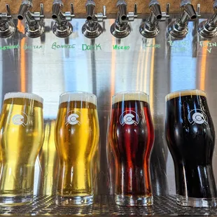 Knuckle Puck Brewery, just a few of their exceptional lineup!
