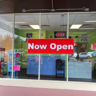 a now open sign