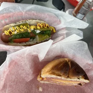 Jersey pork roll and Chicago dog!!!
