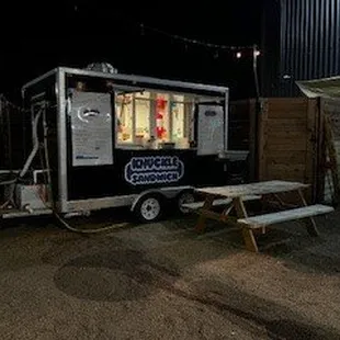 outside, sushi and sashimi