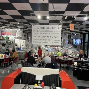 Hamburger eating challenge