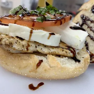 Chicken Caprese On a Kaiser