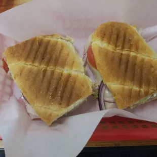 Italian sub pressed.