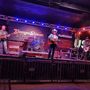 This is the outdoor stage at Knuckleheads. George Ducas concertAugust 8 2024.