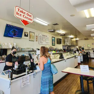 order to go at the counter