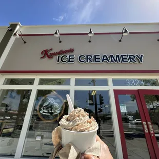 Youth Sundae with Jersey Whip (Malt Chocolate Whip Cream)