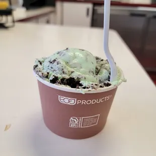 $7 small of Mint Cookie ice cream (5/23/23)