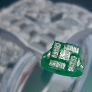 Top view of the handcarved wax model.