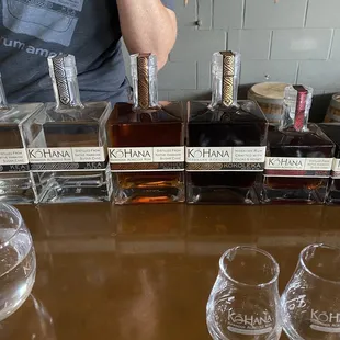 Got to try the four on the left for a tasting tour