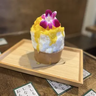 Mango Shaved Ice Parfait