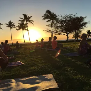 Sunset Yoga at the Ko Olina Sports &amp; Beach Club for Ko Olina residents.