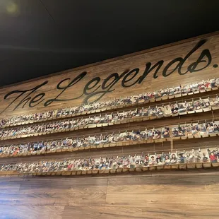 It&apos;s gotta be some kinda challenge to get on this wall! I will ask next time...