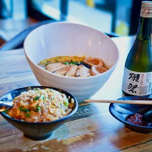 Enjoy the Japanese Premium Sake with Ramen