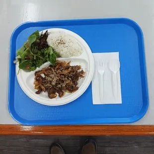 Beef bulgogi platter