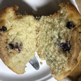 Blueberry Crumb Muffin (a look inside!)