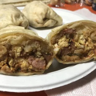 Beef Kielbasa Breakfast Burrito!!!