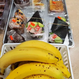 bananas and pastries