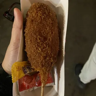 Mozzarella corn dog