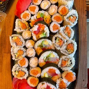 Take-out sushi at home