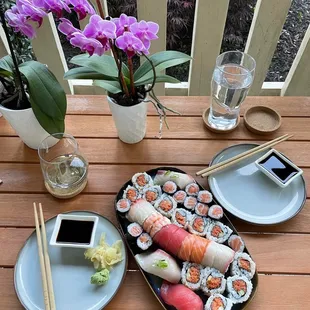 take-out sushi at home