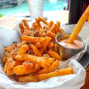 Spam Furikake Garlic fries (Spam Jam 2022 special)