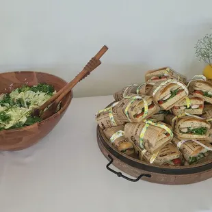 a variety of food items