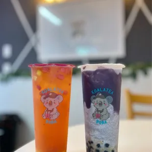Strawberry Mango Tango and Ube Monster