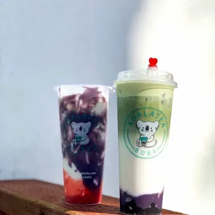 Strawberry Taro Fresh Milk and the Hulk